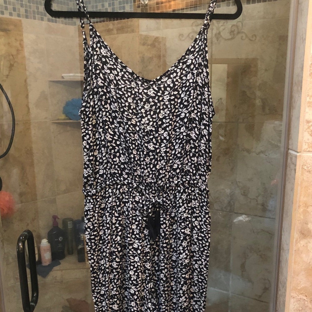 Floral Spaghetti Strap Jumpsuit